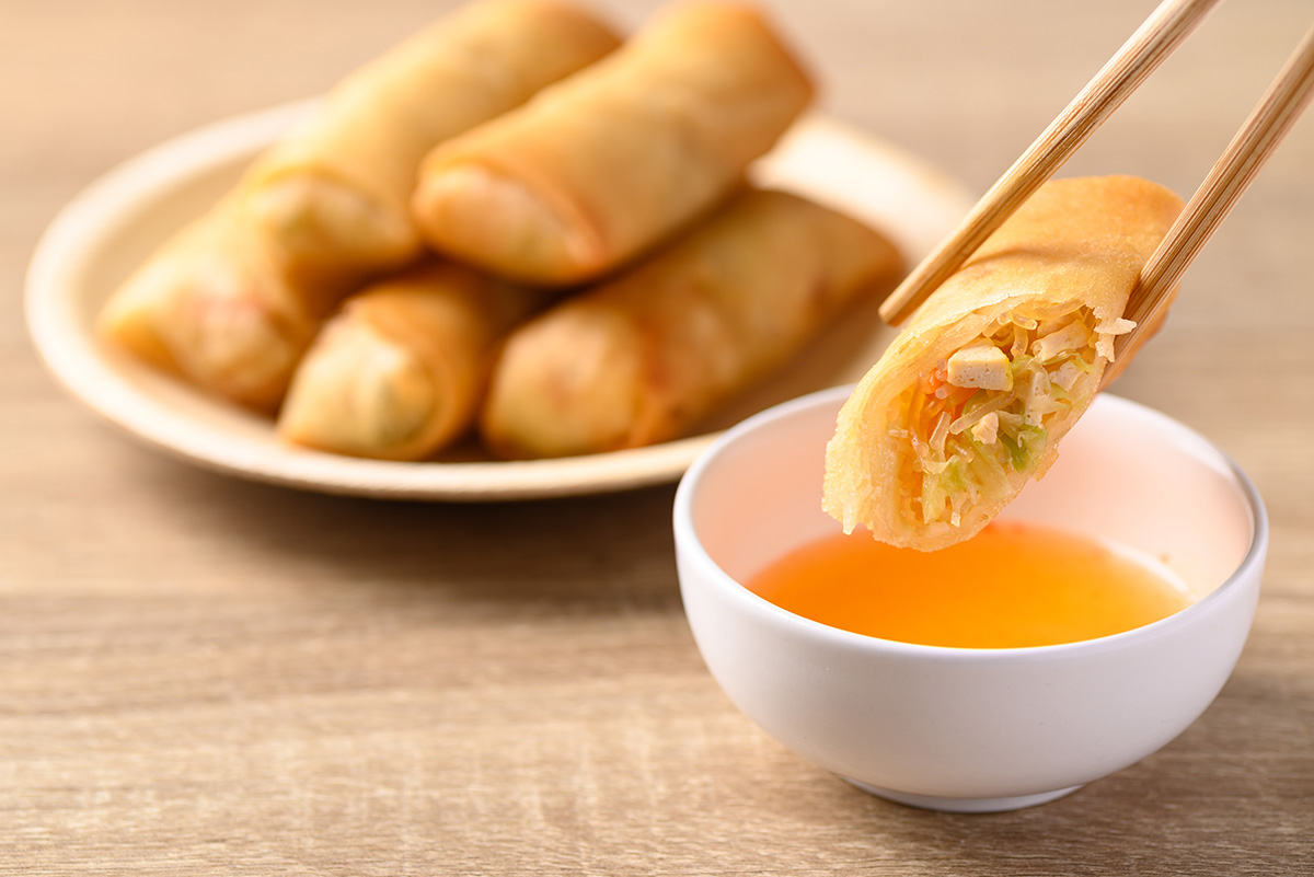 Crispy Vegan Spring Rolls