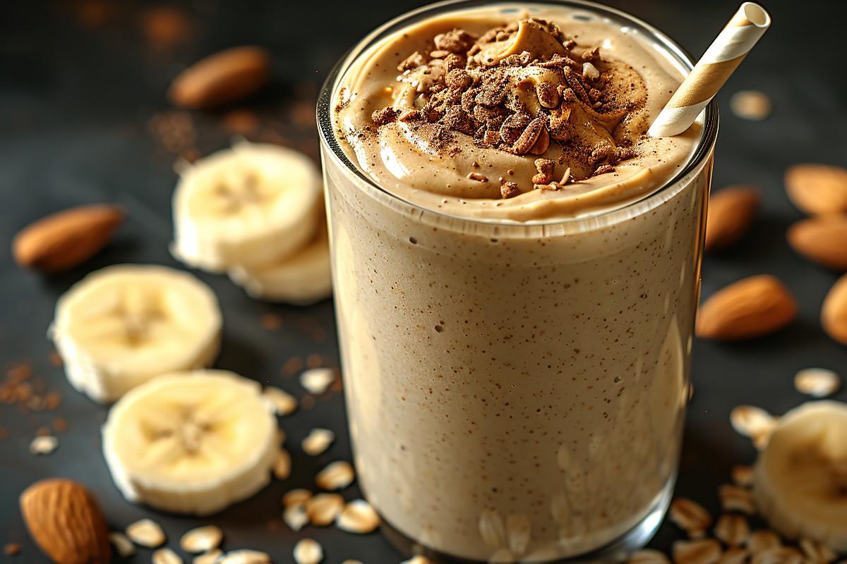 Almond Butter and Banana Bliss Smoothie