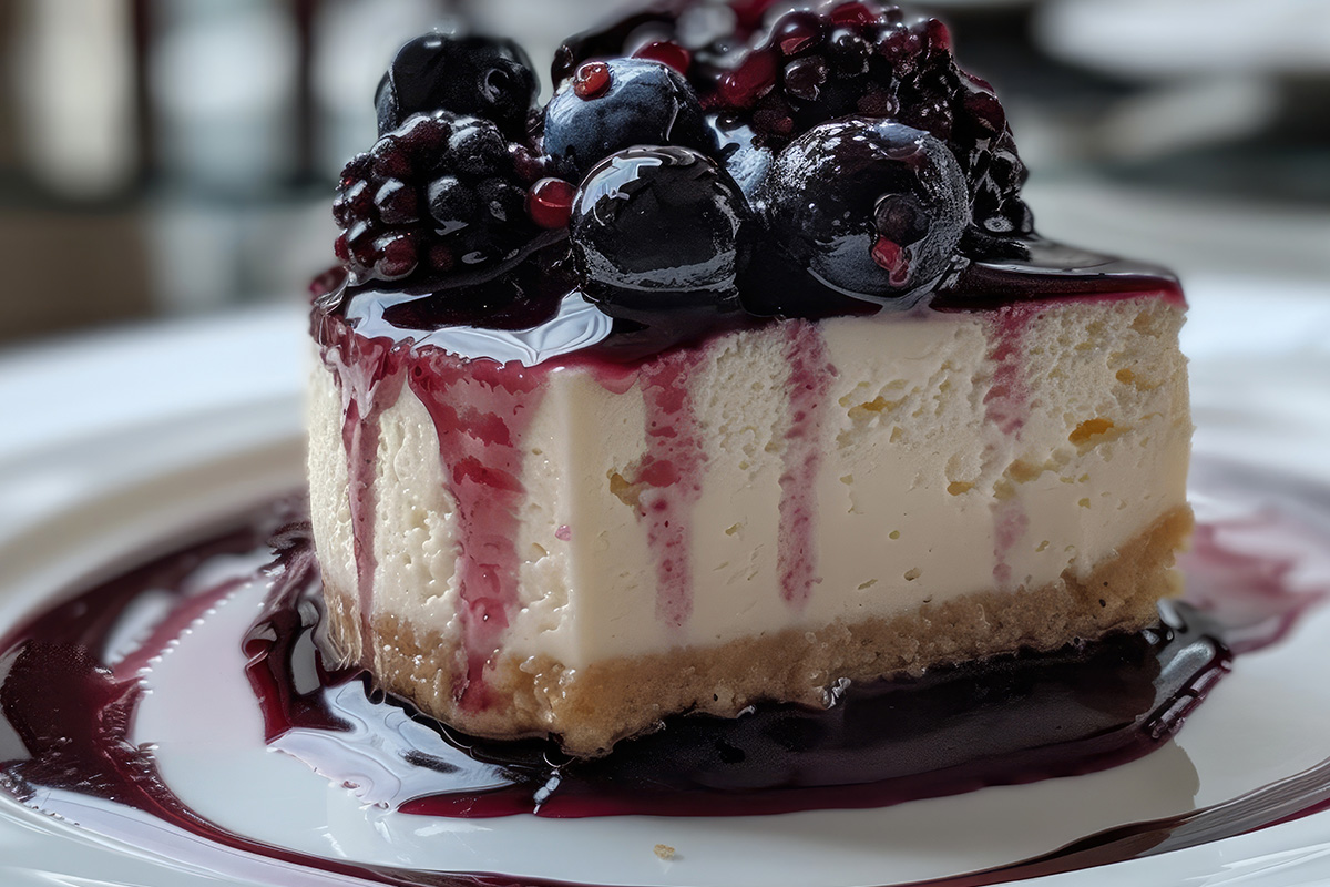 Ultimate Vegan Blueberry Cheesecake