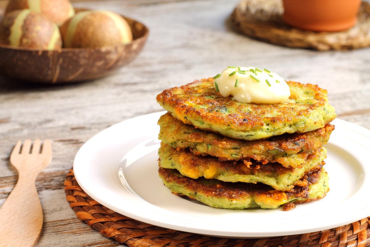 Crispy Zucchini and Corn Fritters