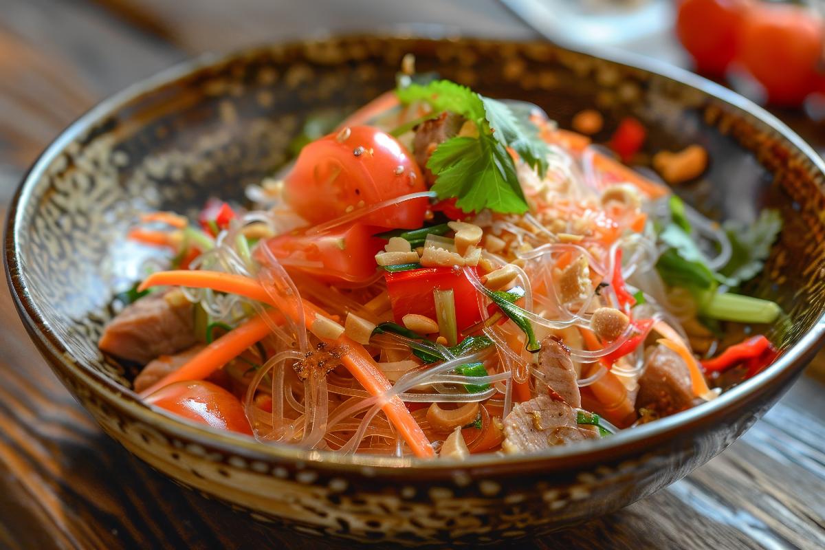 Refreshing Glass Noodle Spring Salad