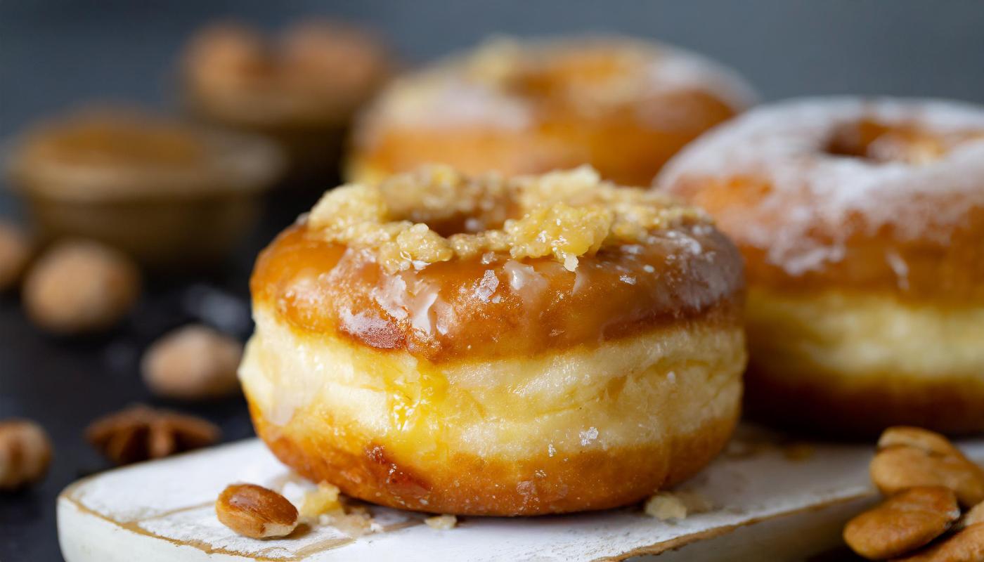 Vegan Maple Glazed Donuts