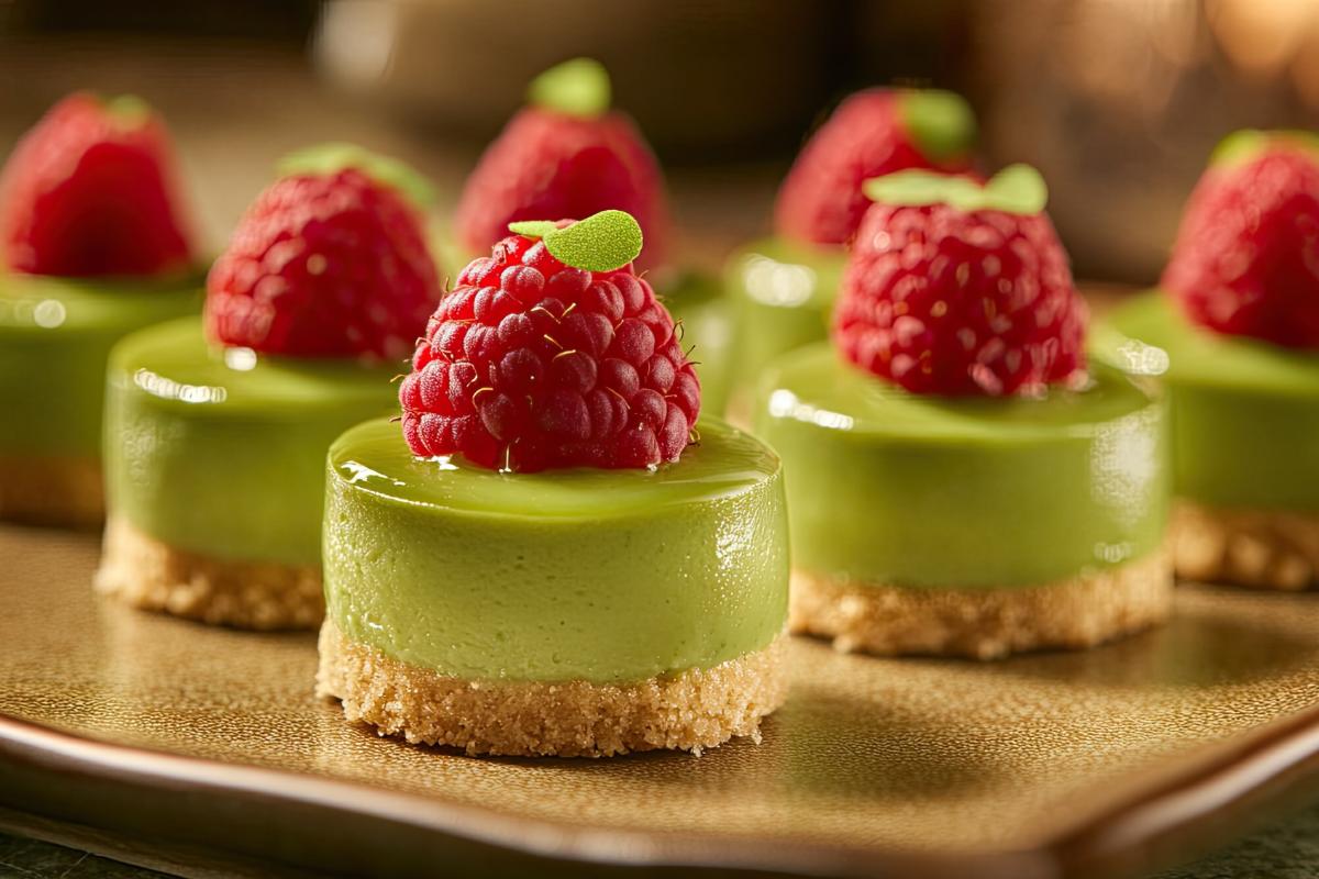 Vegan Matcha Cheesecake Bites