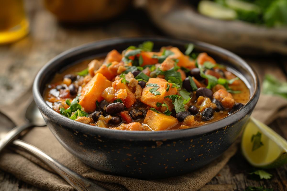 Sweet Potato and Black Bean Chilli