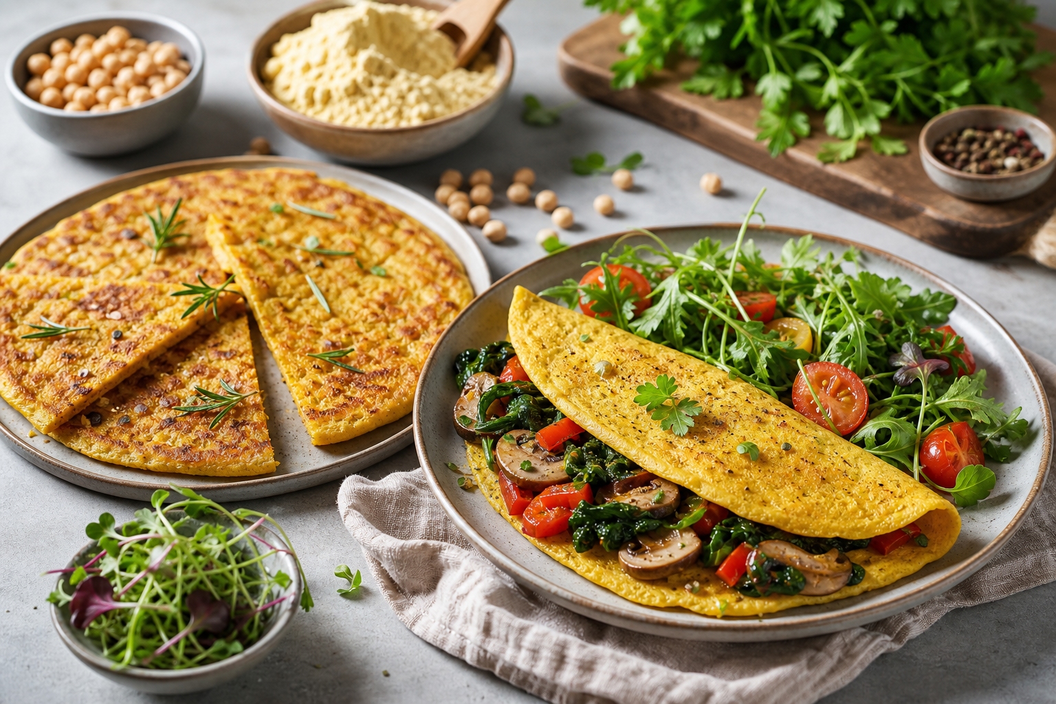 Chickpea Flour Magic: From Socca to Vegan Omelets