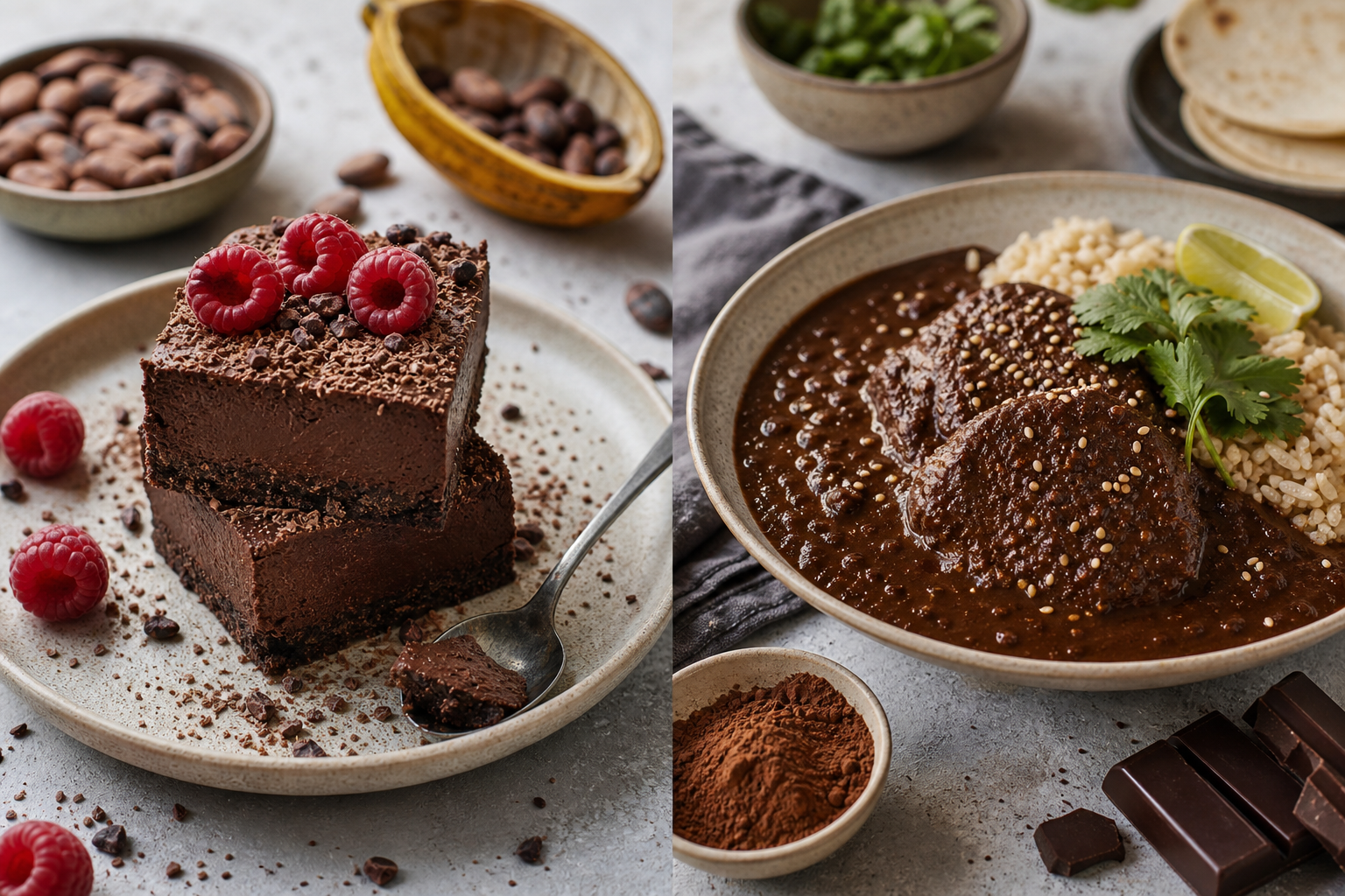 Cooking with Cacao: Rich Vegan Desserts and Savory Moles