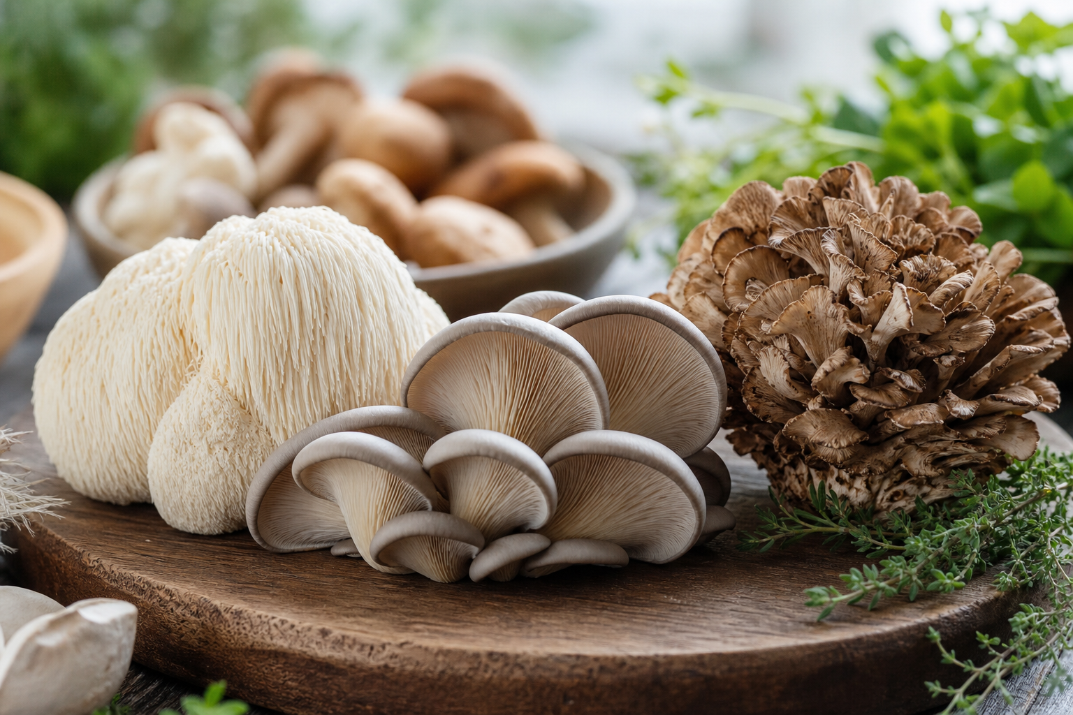 Exploring Exotic Mushrooms: Lion’s Mane, Oyster, and Maitake