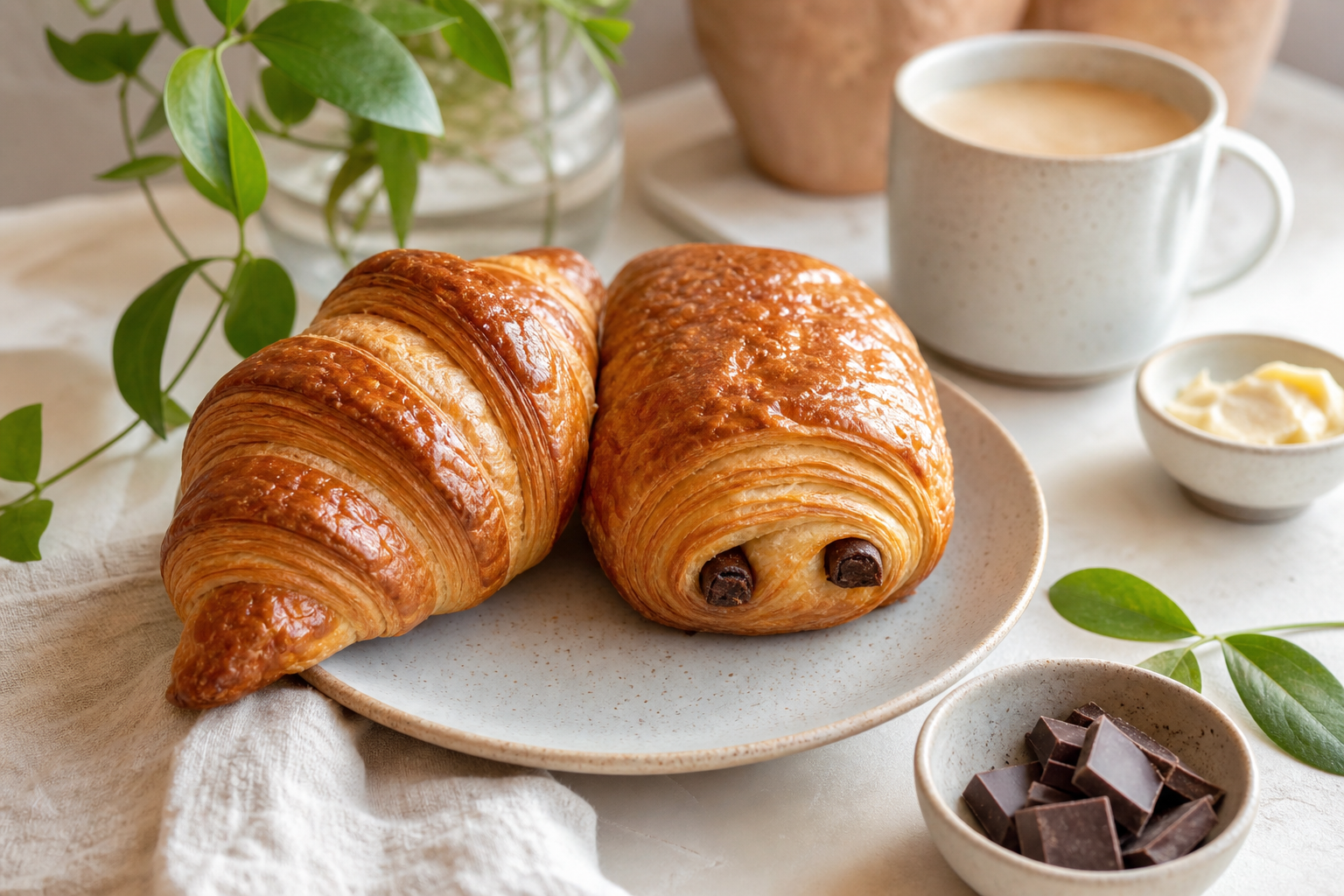 French Vegan Pastries: Croissants and Pain au Chocolat