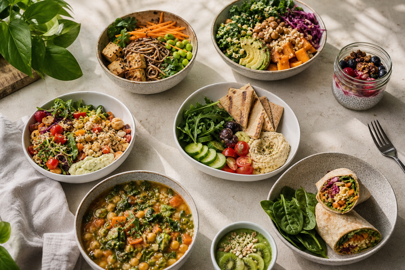 How can I add variety to my weekly vegan lunch rotation in 2025?