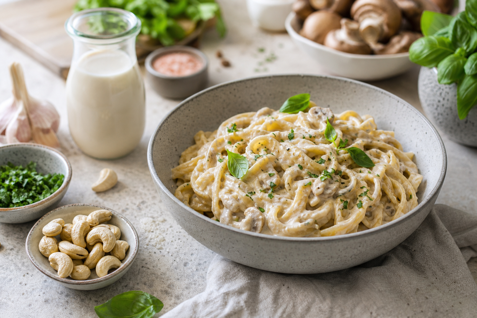 How can I create a creamy vegan pasta sauce in 2026?