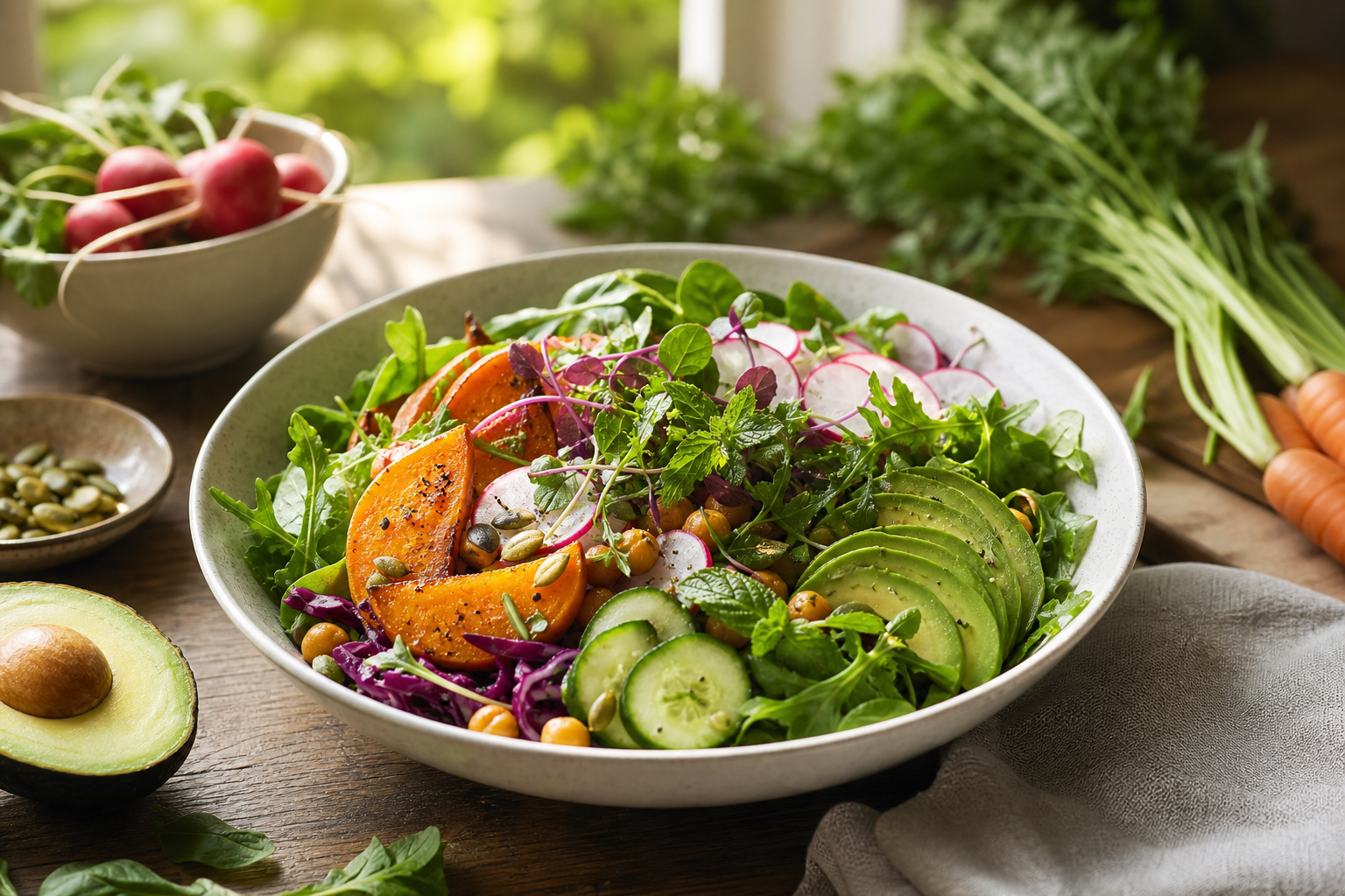 How can I create a delicious vegan salad in 2026 with seasonal ingredients?
