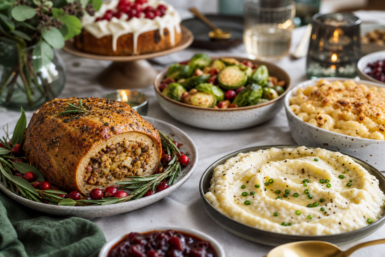 How can I create festive vegan comfort food dishes for celebrations in 2026?