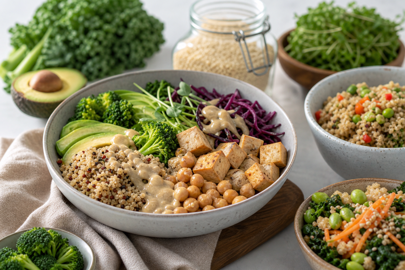 How can I create high protein vegan dishes using quinoa in 2025?