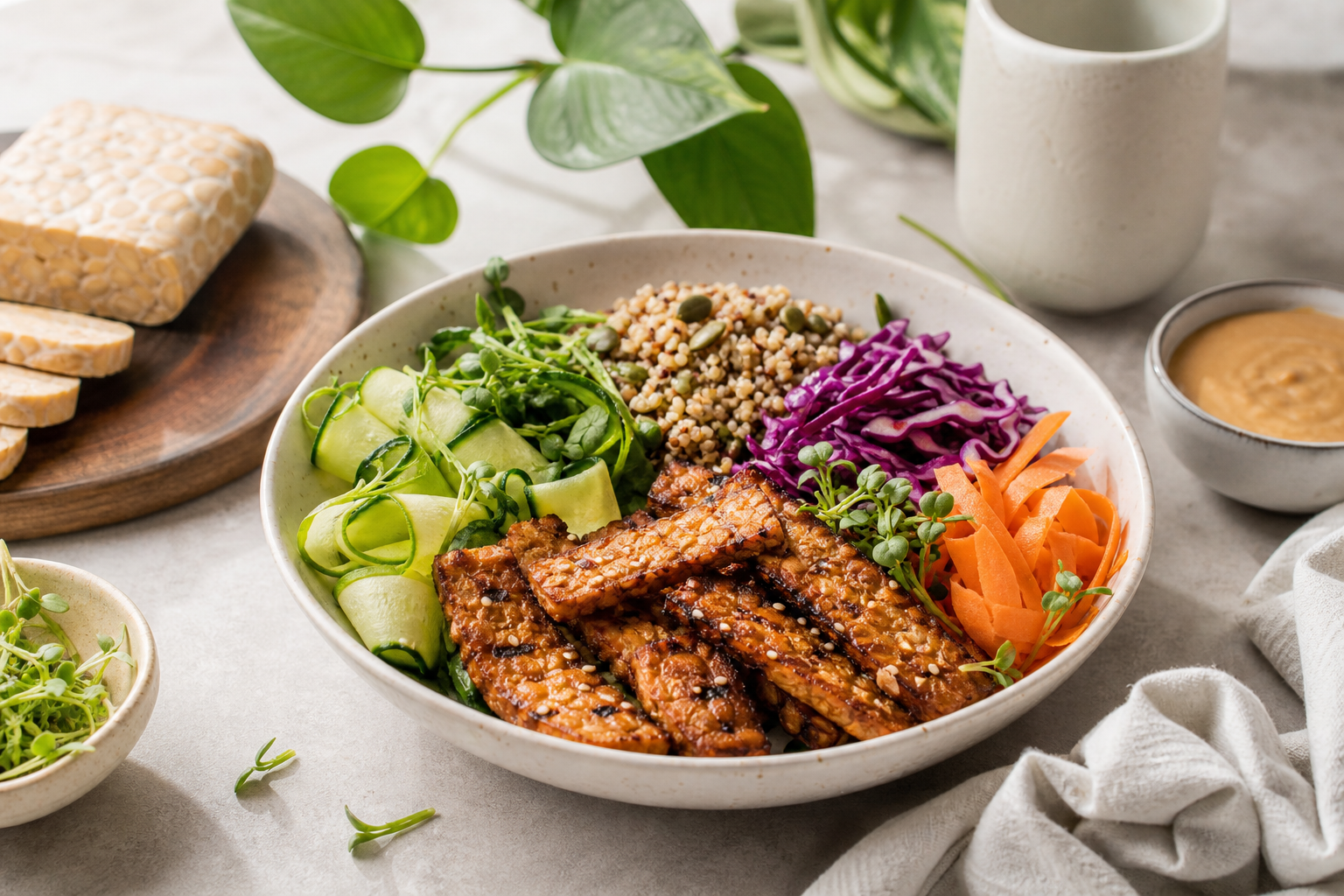 How can I create high protein vegan dishes with tempeh in 2025?