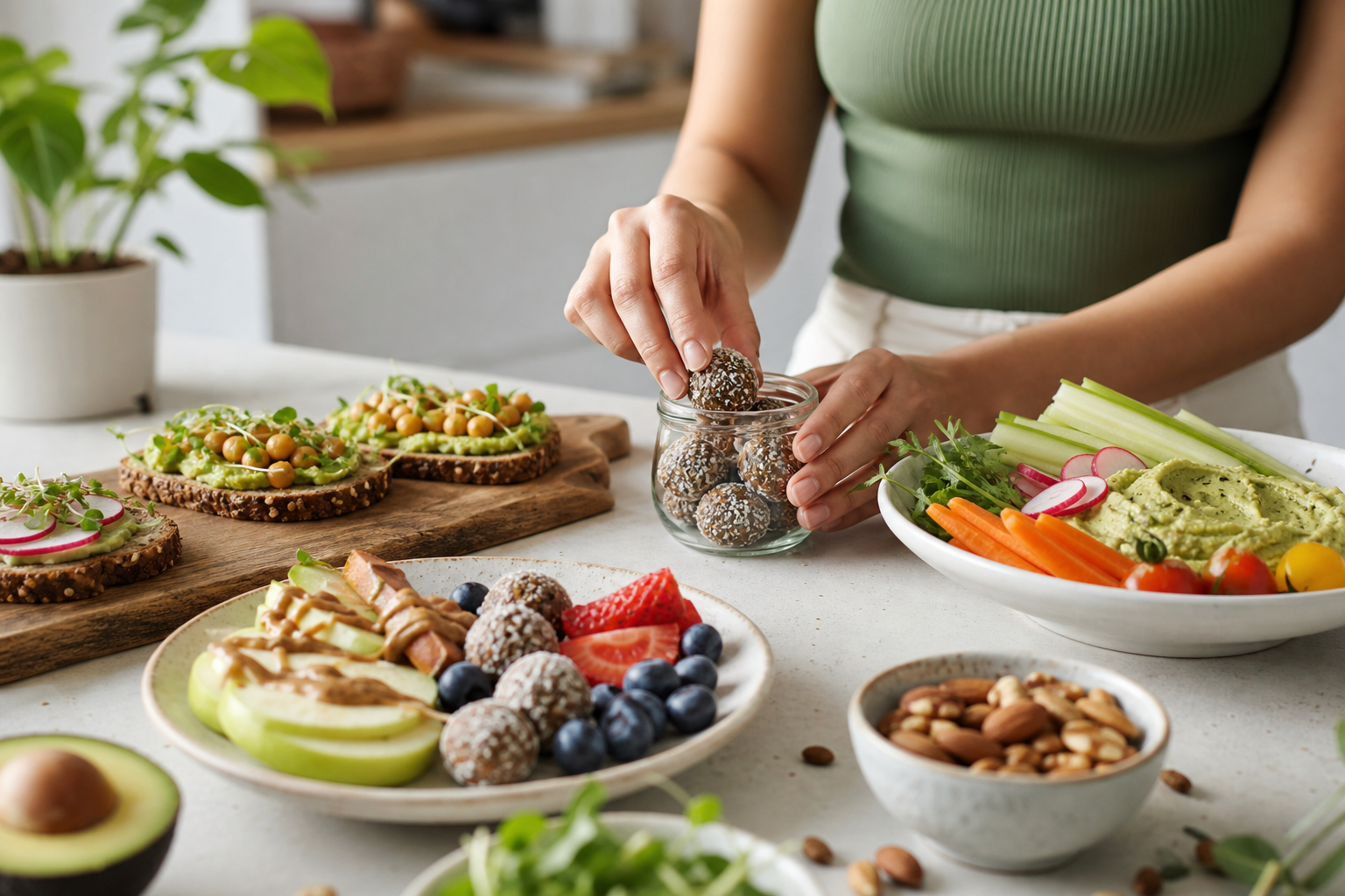 How can I create quick vegan snacks in 2025?