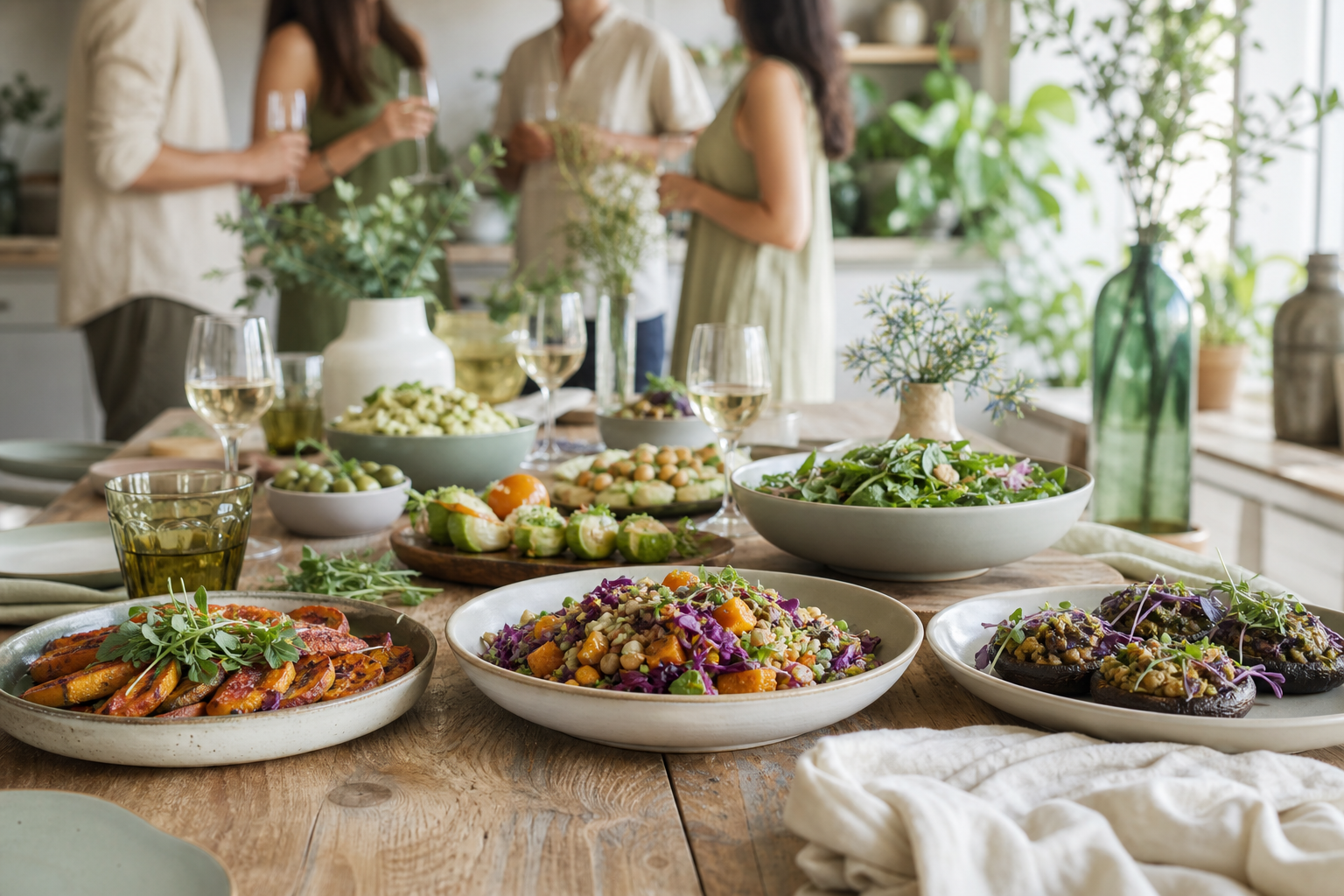 How can I create simple vegan recipes for a dinner party in 2026?
