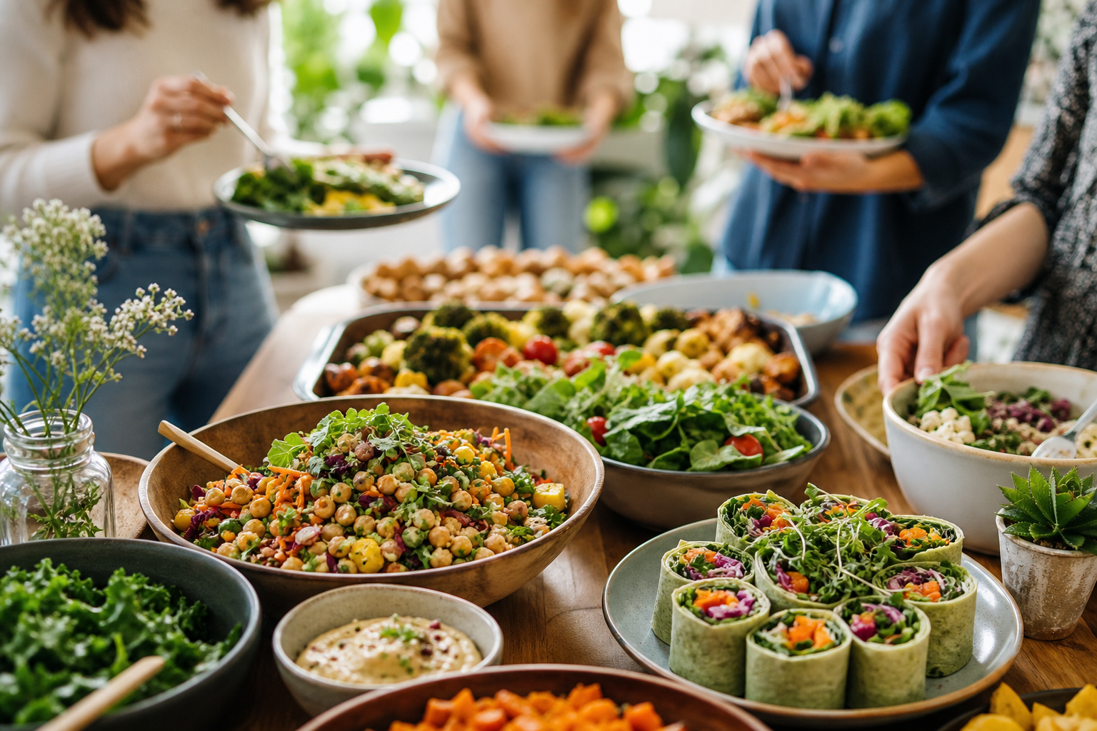 How can I create simple vegan recipes for a potluck in 2026?