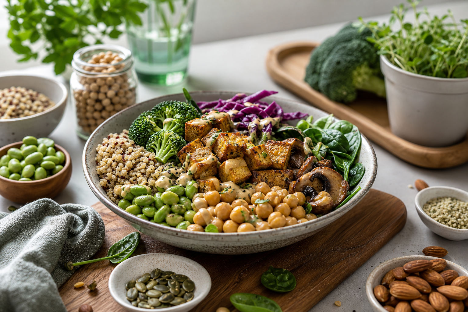 How can I create simple vegan recipes that are rich in protein in 2026?