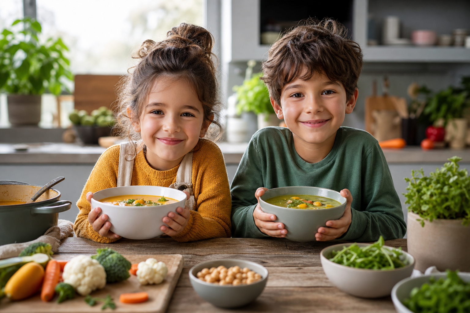 How can I create vegan soup recipes that are kid-friendly in 2026?