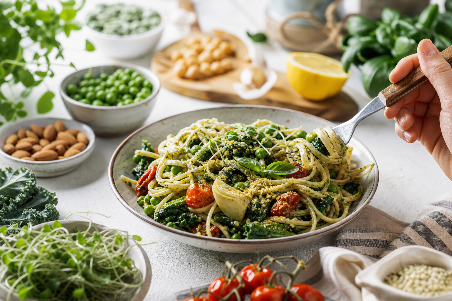 How can I enhance the nutrition of my vegan pasta dishes in 2026?