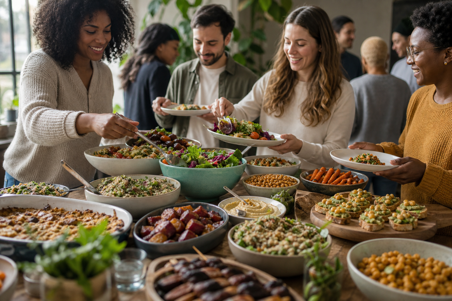 How can I feed a crowd with easy vegan recipes in 2025?
