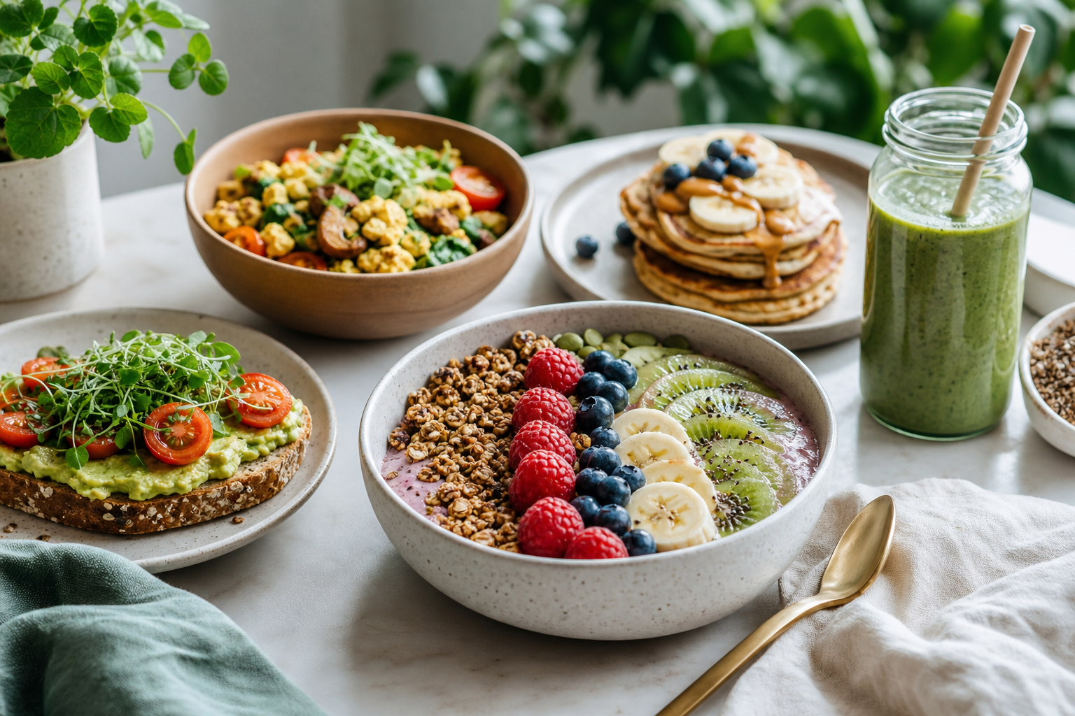 How can I find inspiration for vegan breakfast recipes in 2025?