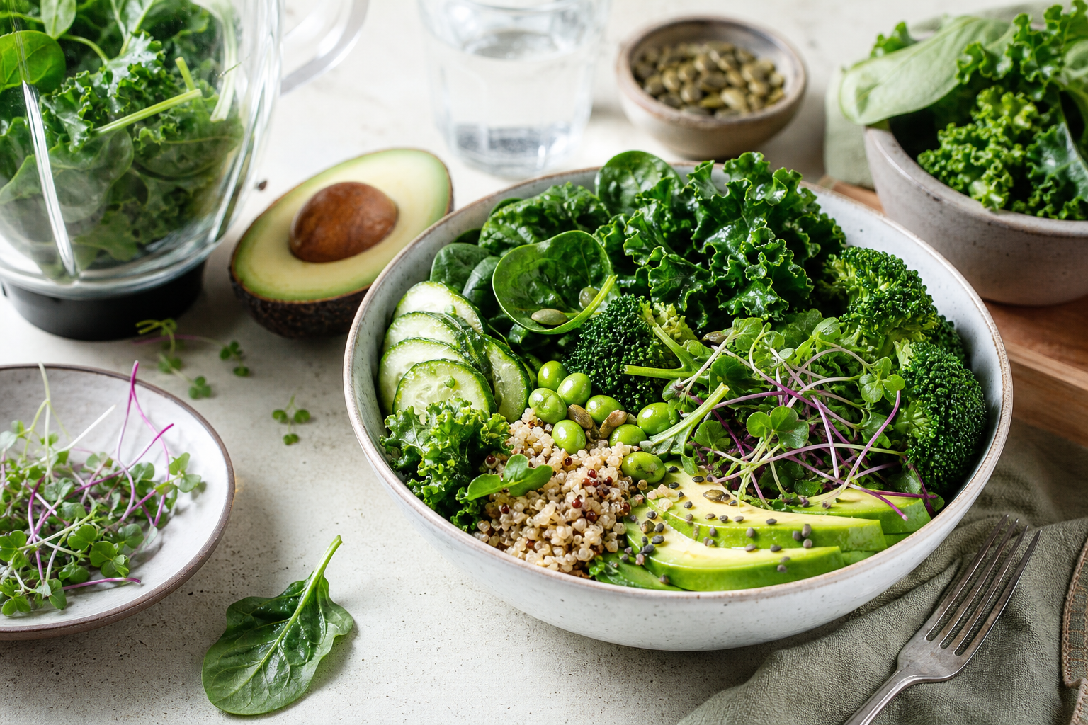 How can I include more leafy greens in my 2025 vegan recipes?