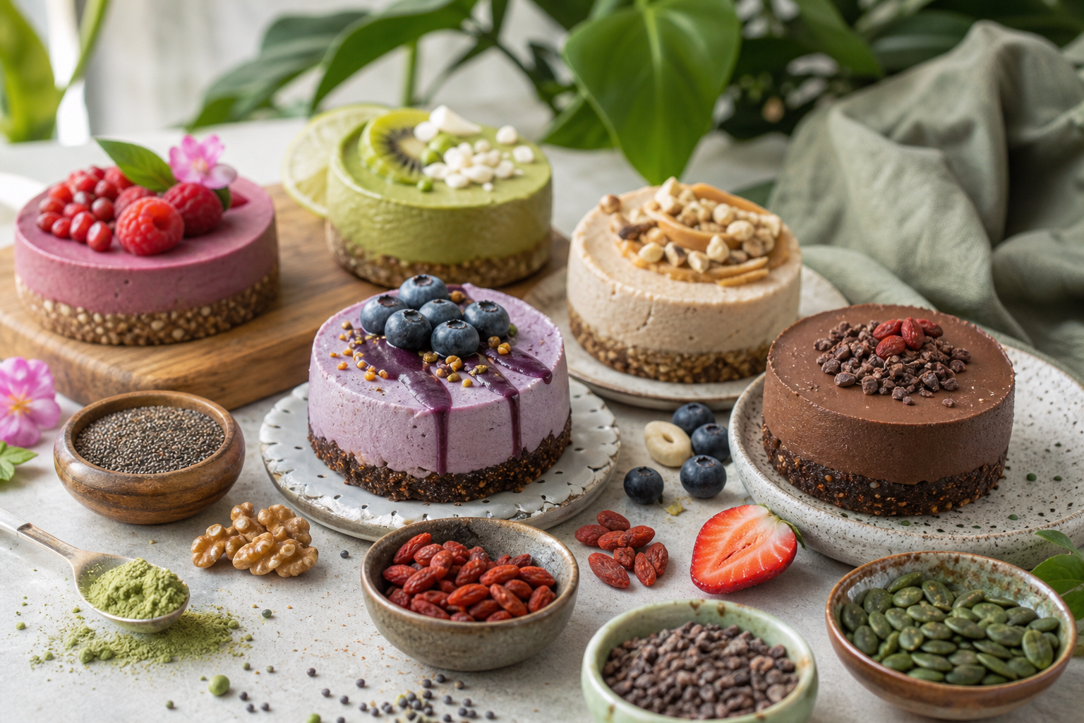 How can I incorporate superfoods into my vegan desserts in 2025?