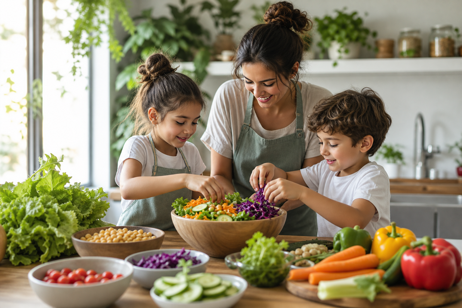 How can I involve kids in making vegan salads in 2026?