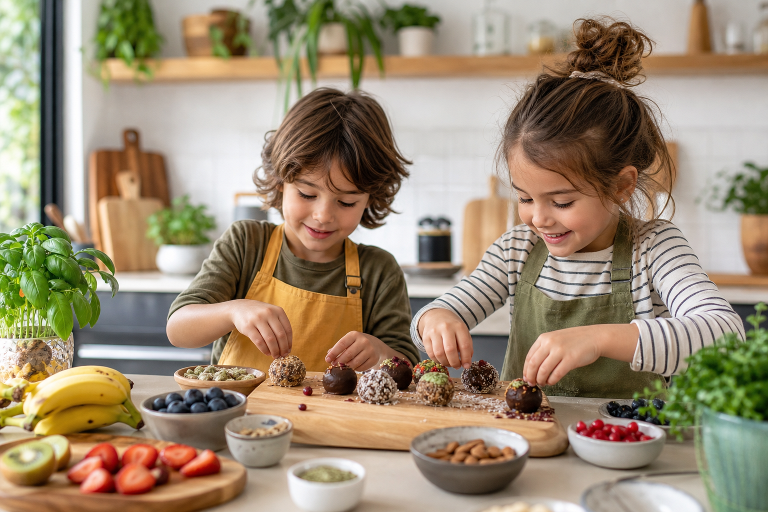 How can I involve kids in the kitchen making vegan snacks in 2025?
