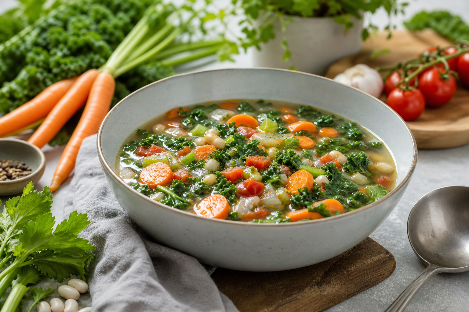 How can I make a low-fat vegan soup in 2026?
