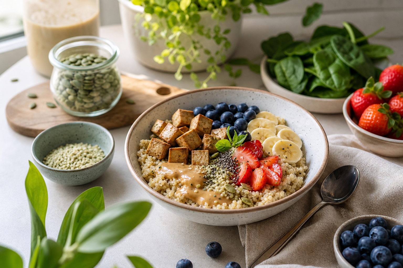 How can I make a protein-packed vegan breakfast in 2025?