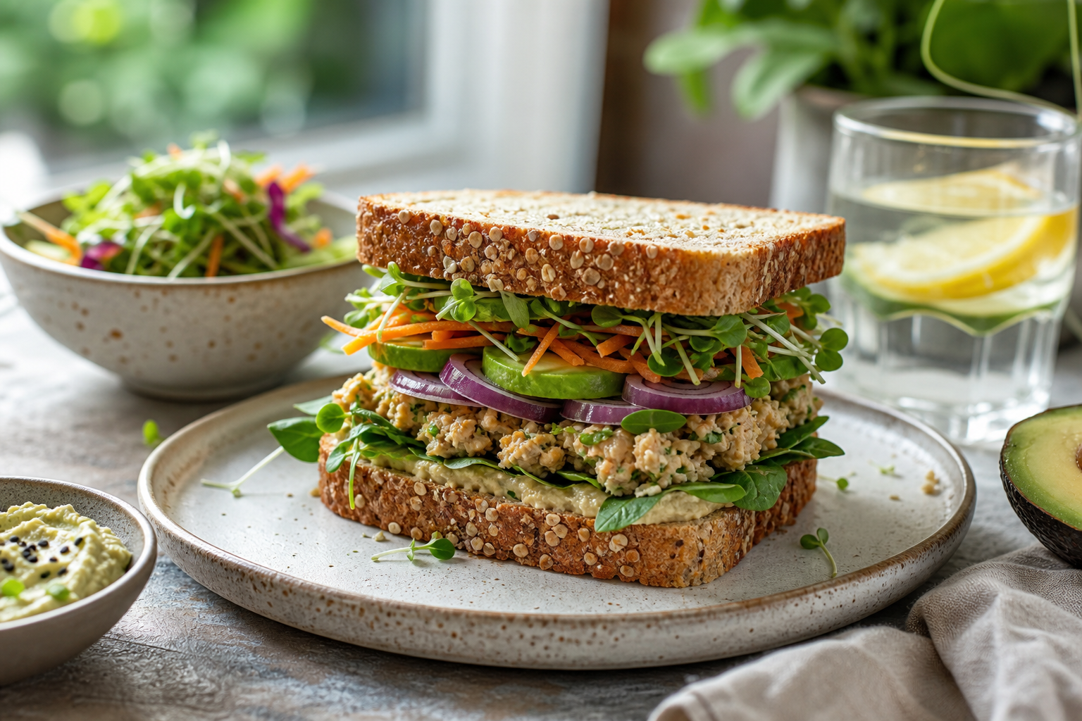 How can I make a protein-packed vegan sandwich in 2026?