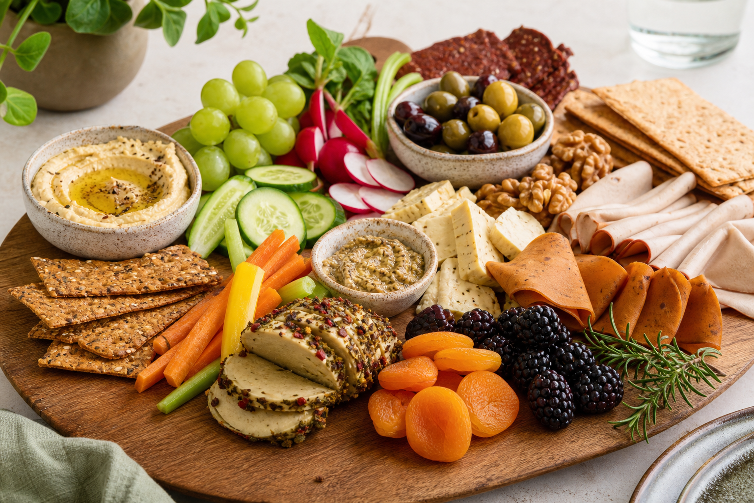 How can I make a vegan charcuterie board for lunch in 2025?