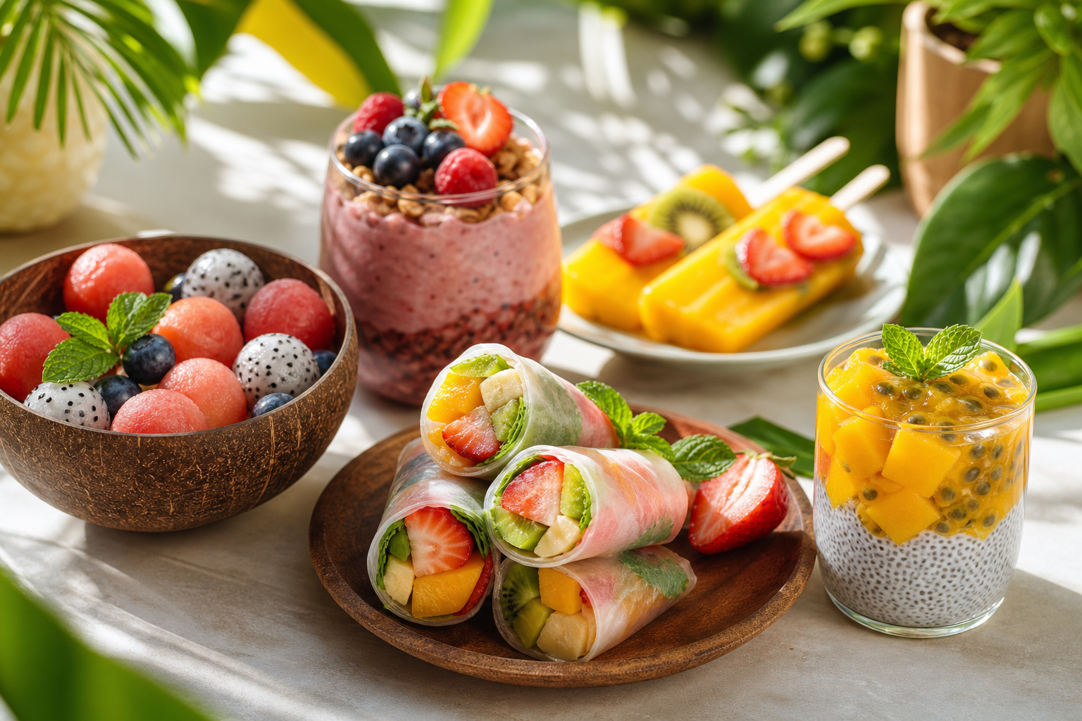How can I make fruit-based vegan snacks that are refreshing in 2025?