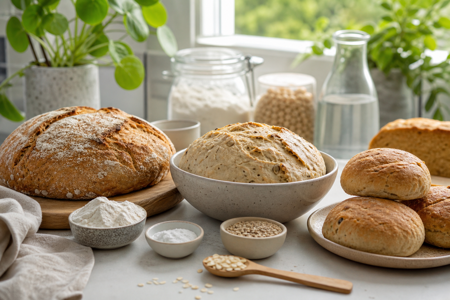 How can I make my vegan breads and rolls rise without yeast in 2026?