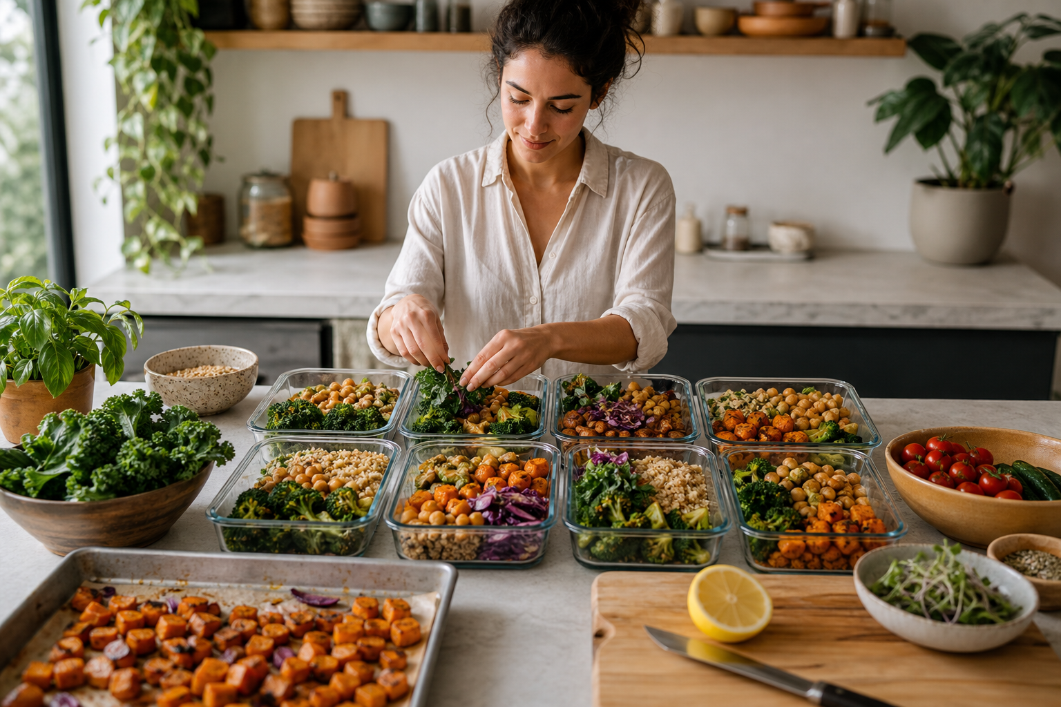How can I meal prep vegan dinners for the whole week in 2025?