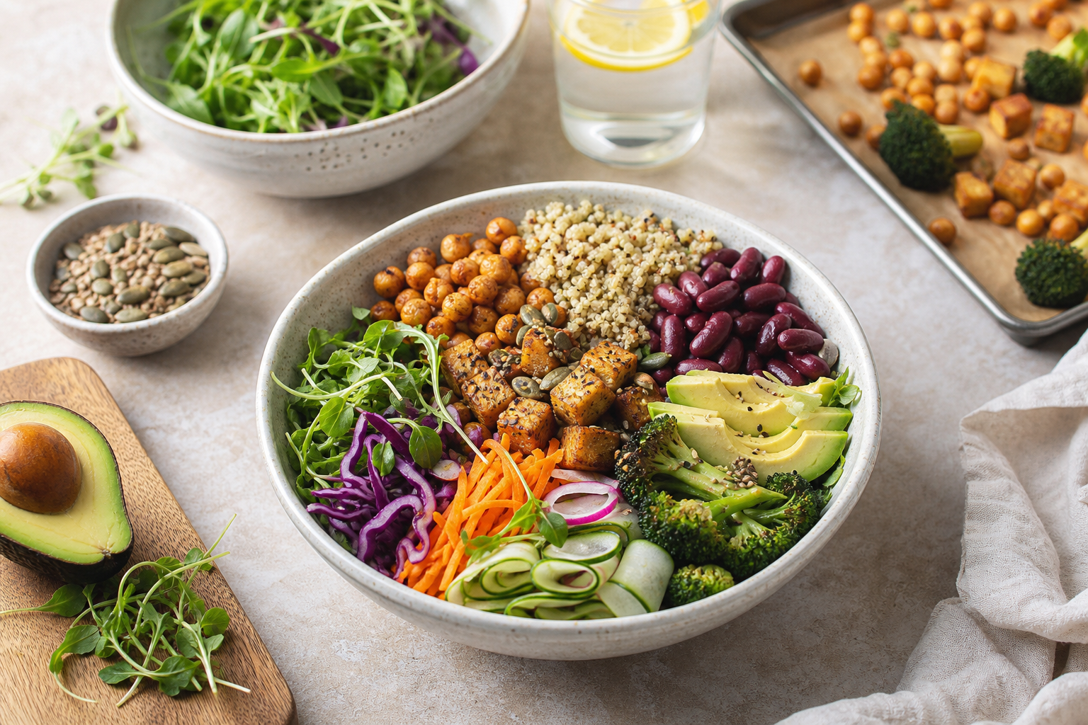How can I prepare high protein vegan meal bowls in 2025?