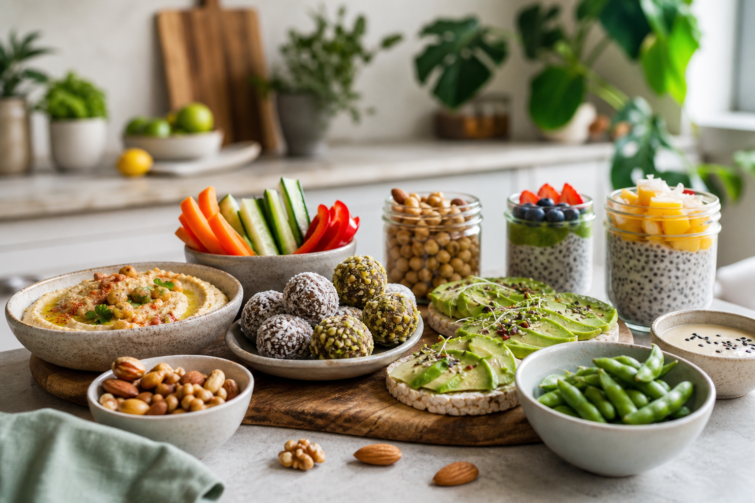 How can I prepare quick vegan snacks in 2025?
