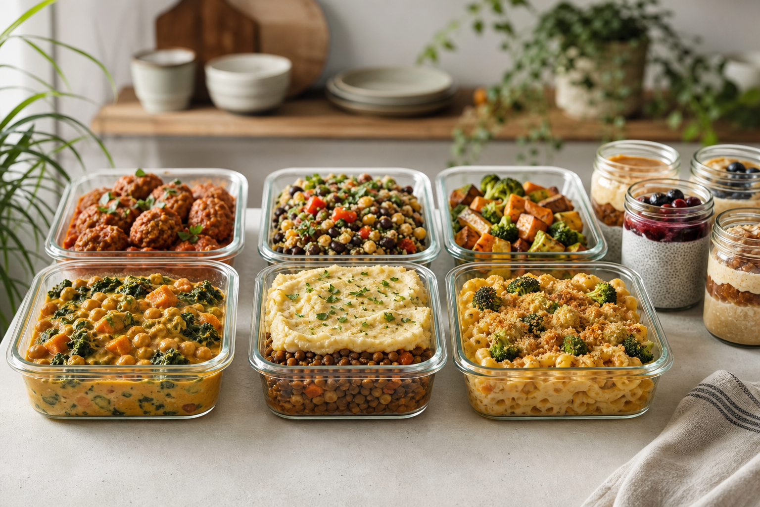 How can I prepare vegan comfort food ahead of time for busy weeks in 2026?