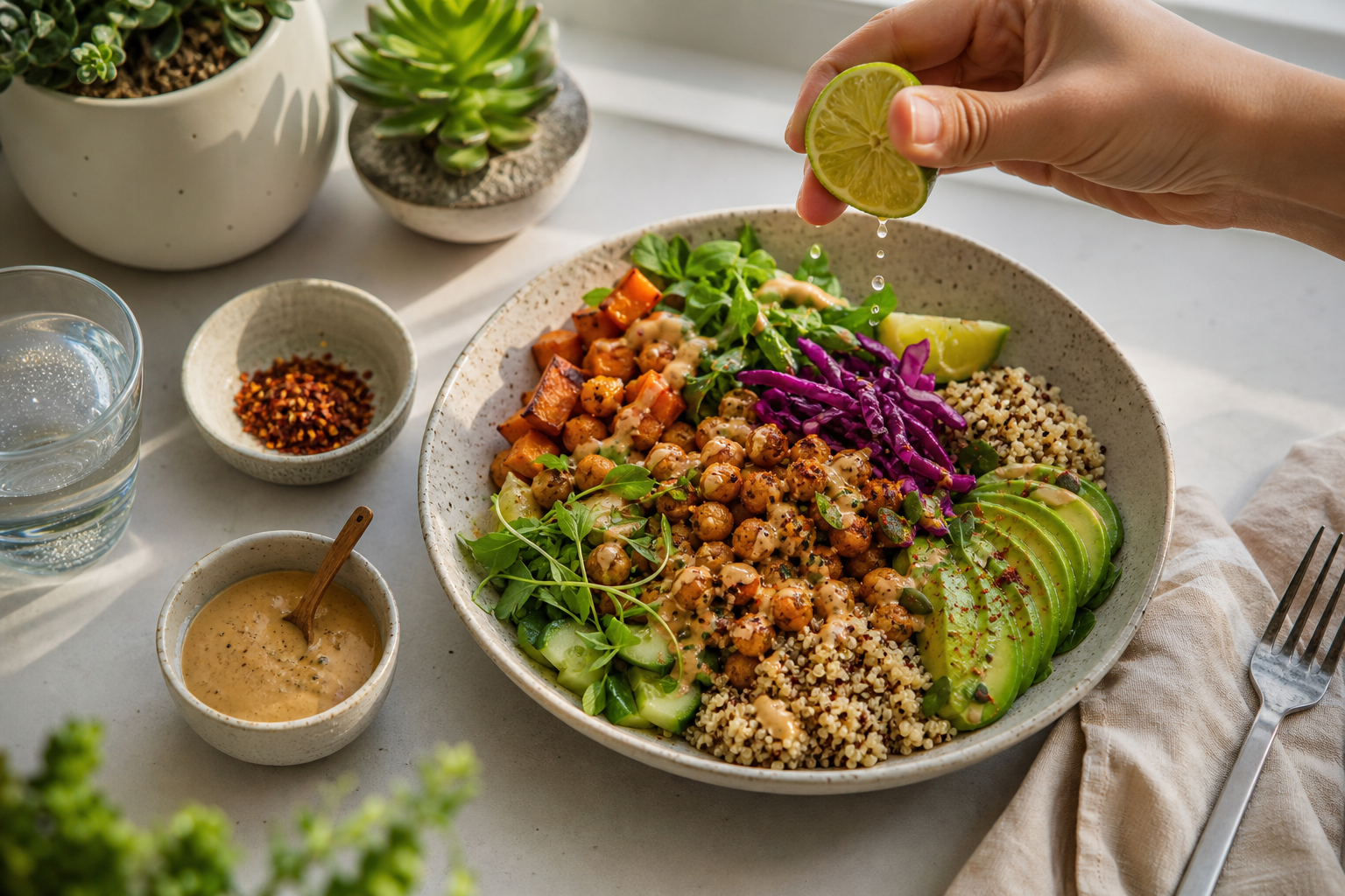 How can I spice up my plain vegan lunch in 2025?