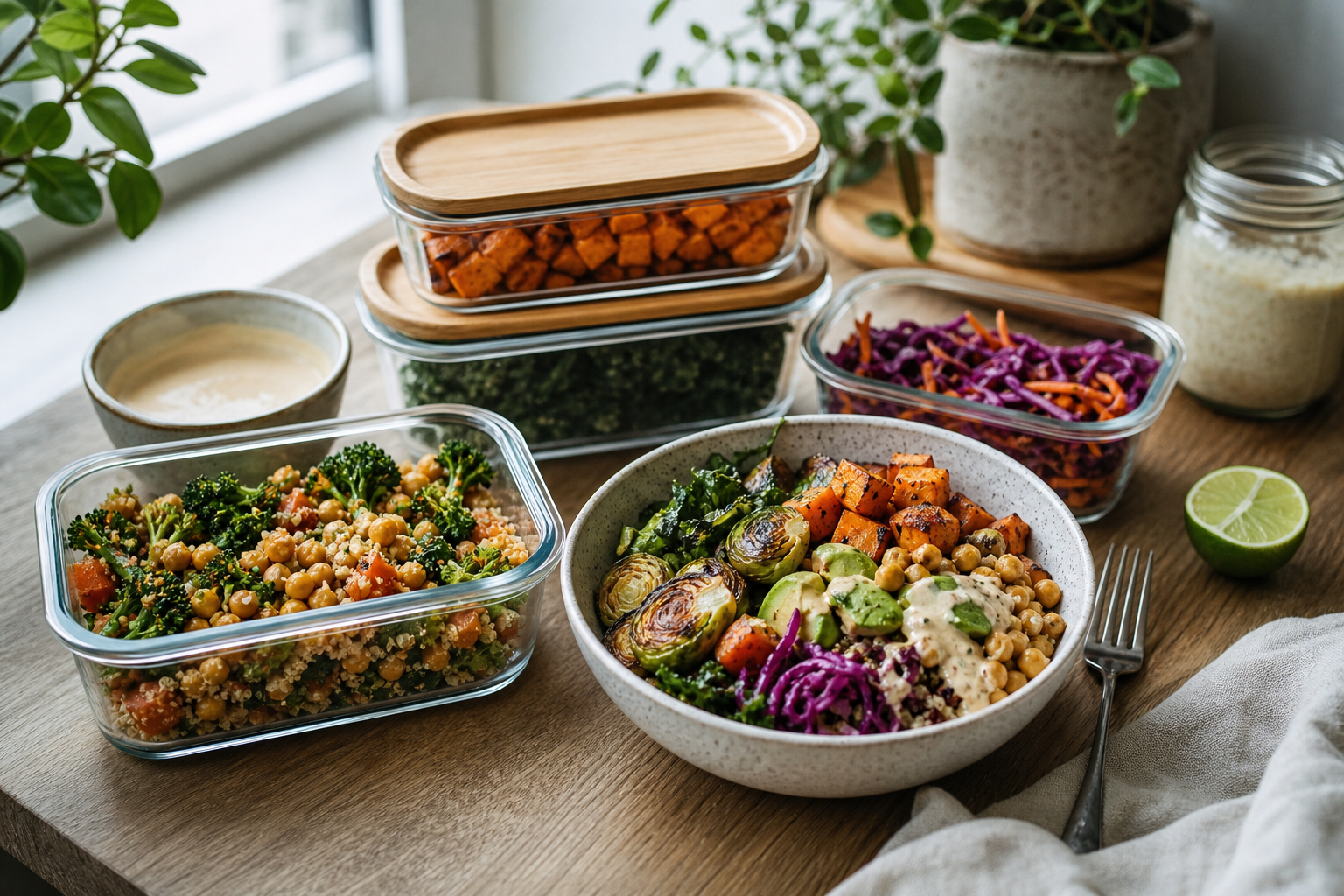 How can I use leftovers to create quick vegan meals in 2025?
