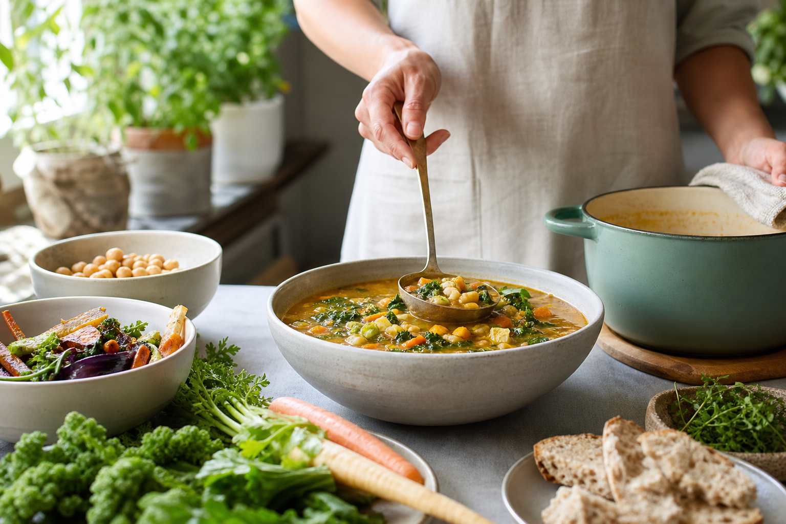 How can I use leftovers to make delicious vegan soups in 2026?