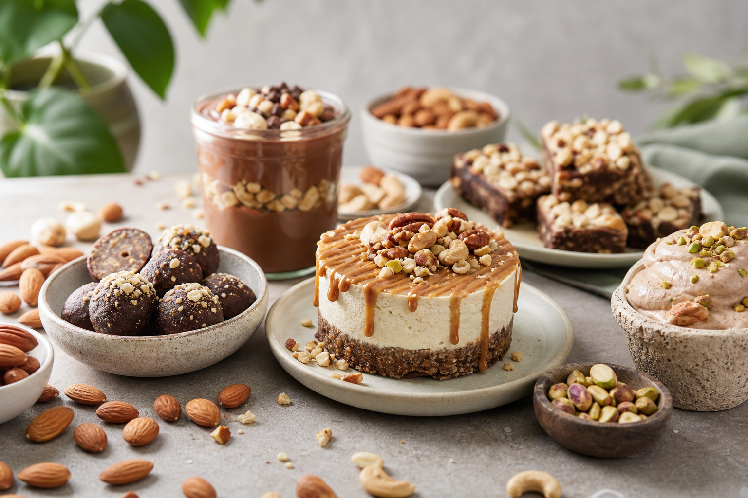 How can I use nuts creatively in vegan desserts in 2025?