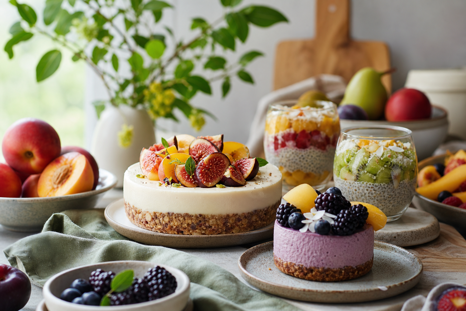 How can I use seasonal fruits in vegan desserts in 2025?
