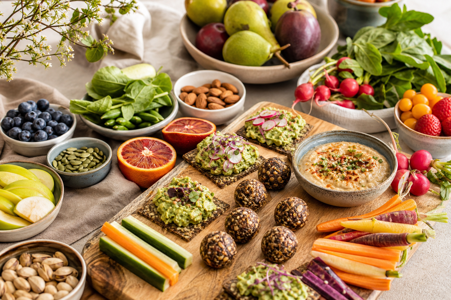 How can I use seasonal produce in vegan snack recipes for 2025?