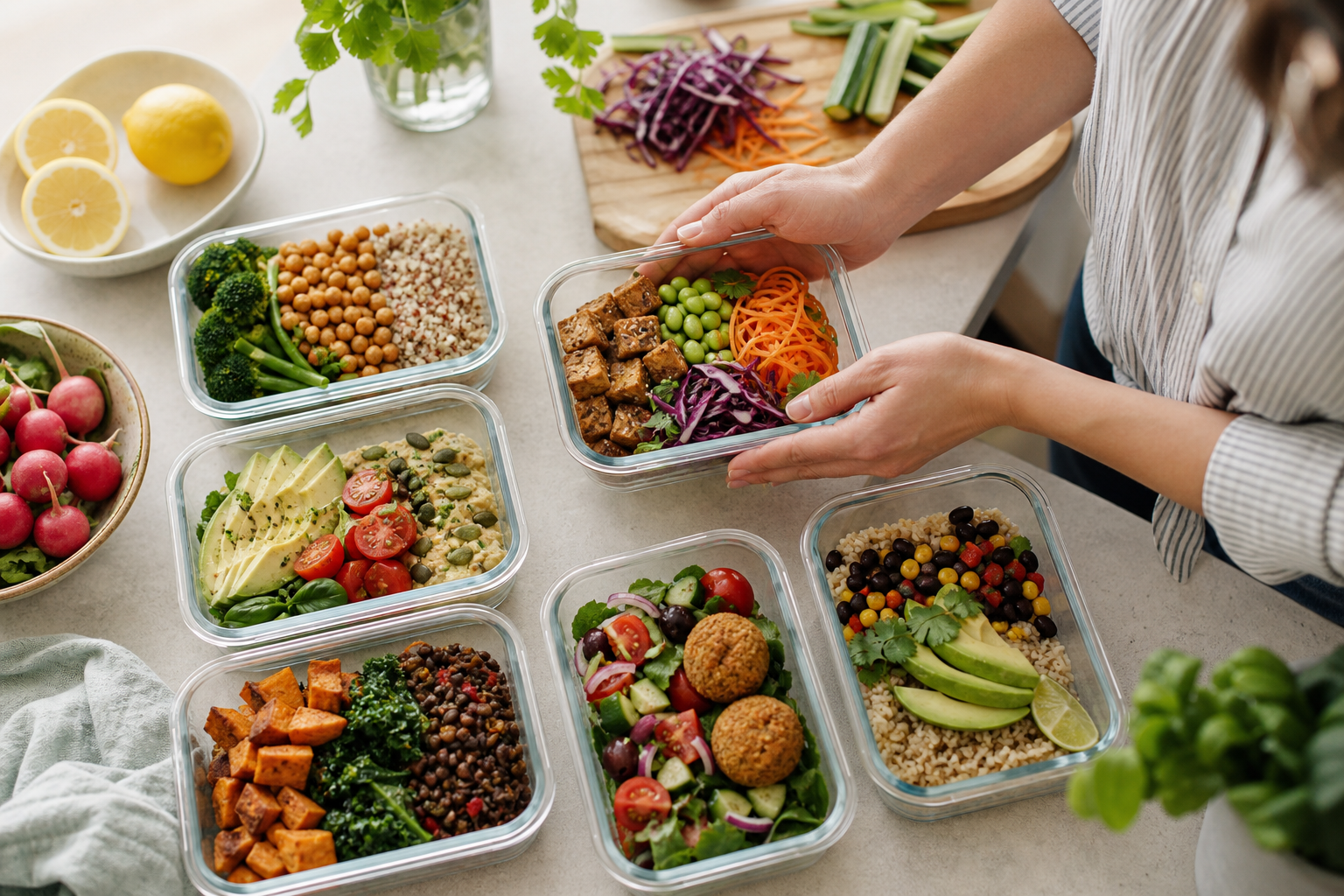 How can you ensure variety in your vegan meal prep in 2025?
