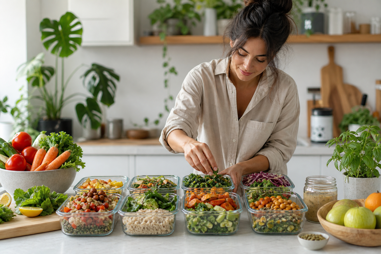 How can you meal prep for a week of vegan meals in 2025?