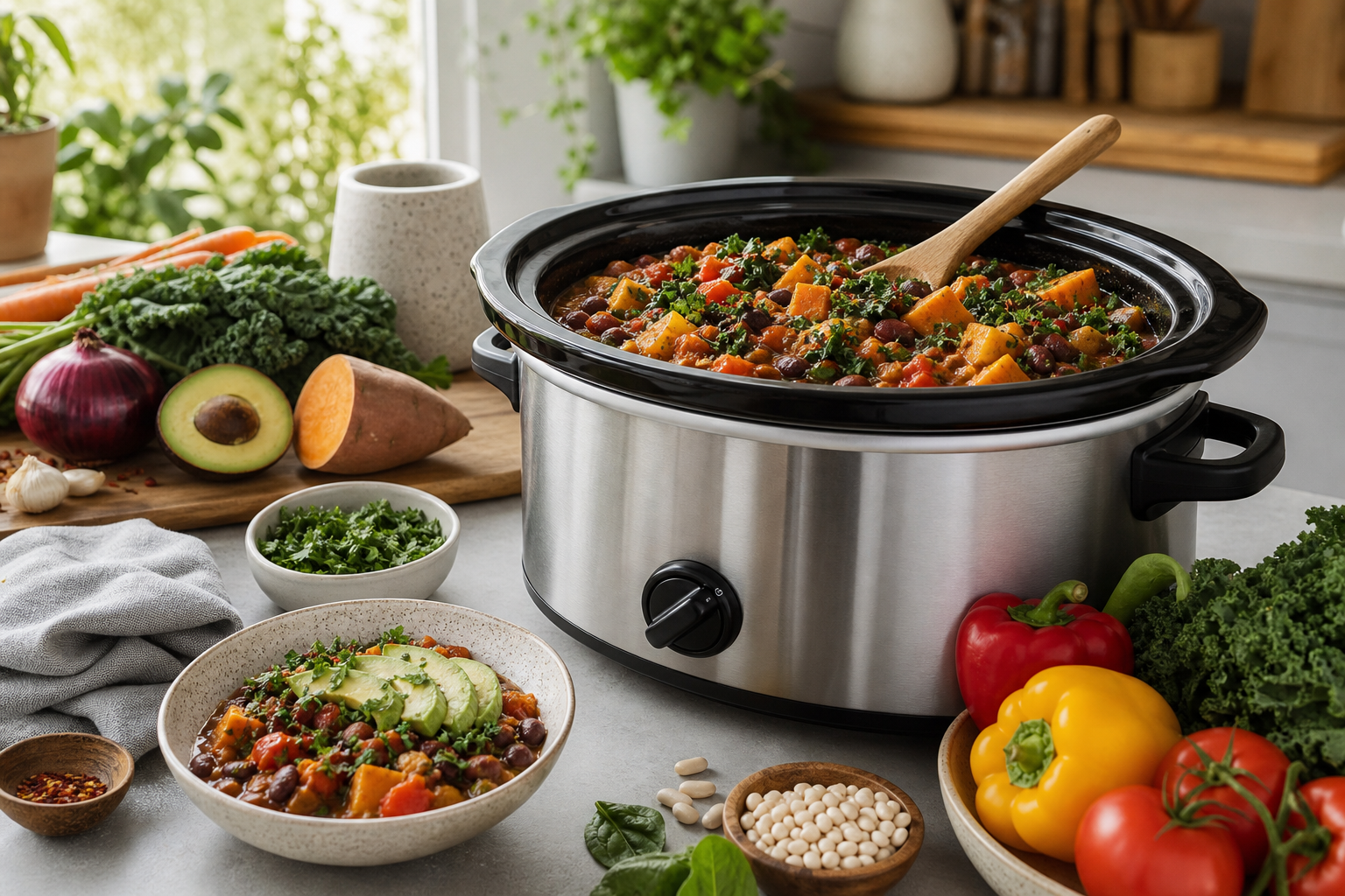 How do I cook simple vegan meals with a slow cooker in 2026?