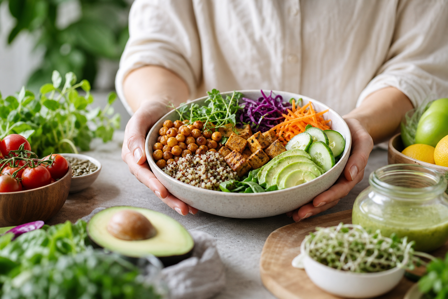 How do I create a balanced vegan diet with my 2025 recipes?